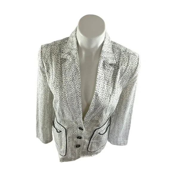 Cabi Black and White Carol Anderson By Invitation Code Blazer Jacket Nwt - Picture 16 of 16